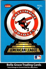 1987 Fleer Baltimore Orioles Team Stickers Baltimore Orioles back