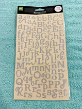 Making Memories 219 Stickers Shimmer Silver Alpha Alphabet