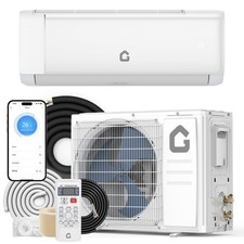 24,000 BTU Mini Split Central Air Conditioner 21 SEER 1,500 Sq.Ft,Quiet,Heat