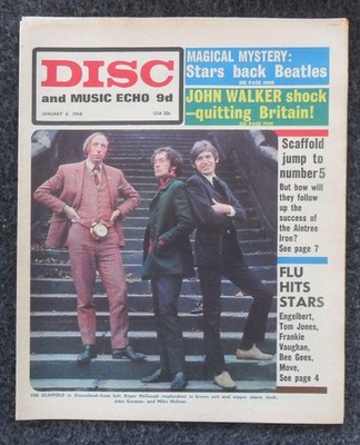 Disc And Music Echo (6. Jan. 1968) Komplett - Scaffold - Z. Sehr Gut/Gut