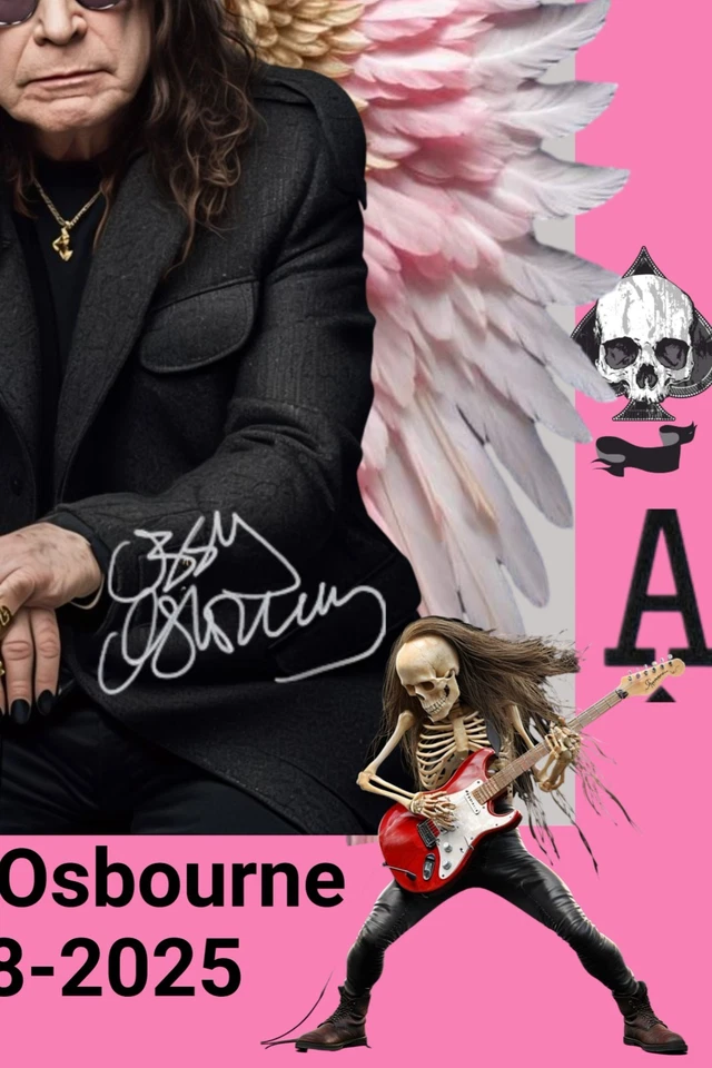 Cartel musical Back to the Beginning 20X30, EDICIÓN ROSA. FIRMADO A MANO POR EL ARTE Foto 3 de 4