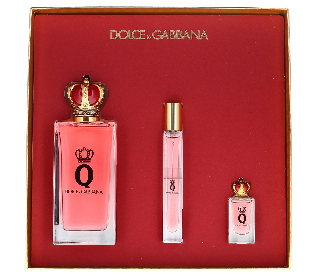 Dolce and Gabbana Ladies Q 3pcs EDP Gift Set Fragrances