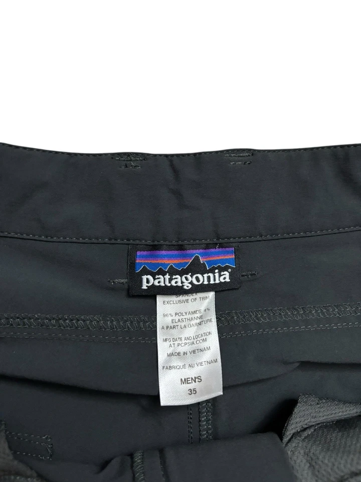 Pantalones Cortos Patagonia Para Hombre Talla 35 Gris Carbón Rock Craft Pantalones Cortos Ligeros Flexibles Foto 3 de 4