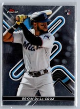 2022 Finest #24 Bryan De La Cruz ROOKIE Miami Marlins