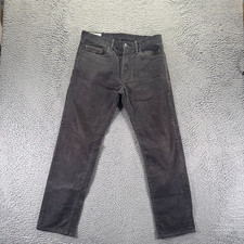 Gap Pant Mens 31x30 Gray Cotton Corduroy Chino Straight Slim Business Stretch