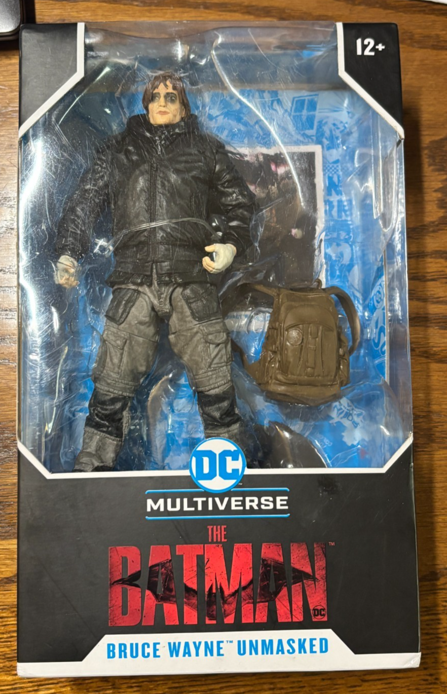 DC Multiverse Bruce Wayne Unmasked The Batman Movie McFarlane Toys