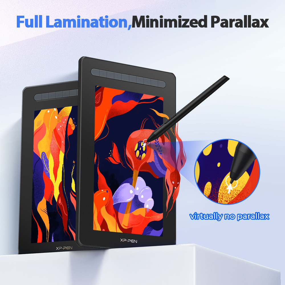 XP-Pen Artist 16 2nd Graphics Drawing Tablet Fully-laminated X3 Stylus + Stand