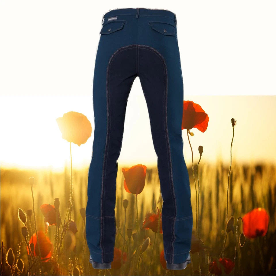 SONNENREITER Pantalones de montar Sunreiter Jodhpur para hombre New Cotton Rider, hombre, jodhpur, azul oscuro