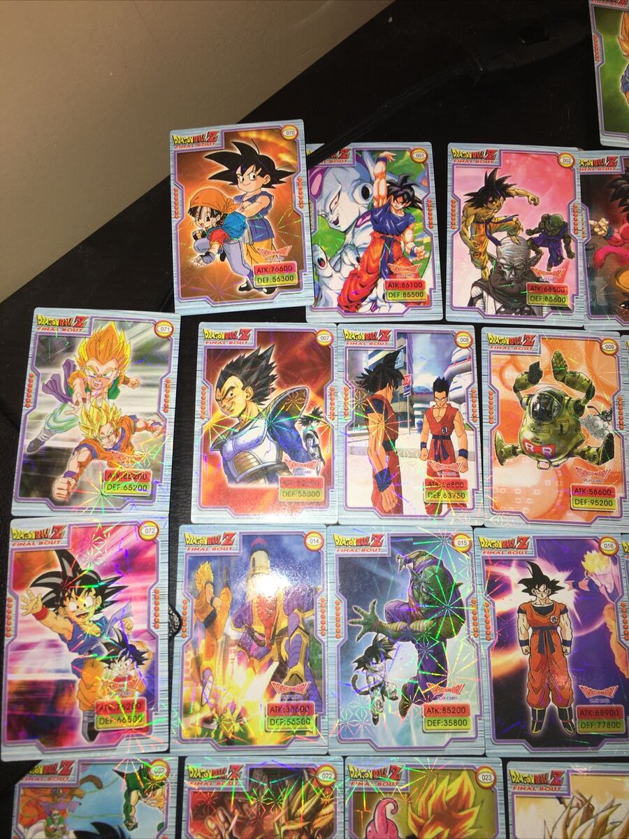 Dragon Ball Z Final Bout Foil Play Card Set 1-72 Cards | eBay Dragon Ball Z Final Bout Foil Play Card Set 1-72 Cards | eBay