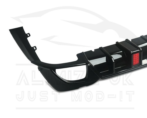 PER BMW SERIE 3 G20 G21 M340I PERFORMANCE PARAURTI POSTERIORE F1 LED DIFFUSORE LABBRO ALA - Foto 8 di 9
