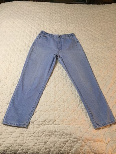 VINTAGE WOMENS LEE BLUE HIGH WAIST MOM 