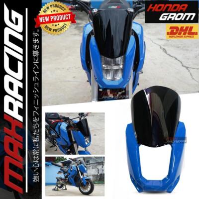 Windscreen Front Windshield Cover Headlight Blue For Honda Grom 125 2023-2024