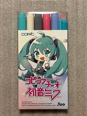 SEGA Vocaloid Hatsune Miku Copic Ciao Set Limited Edition special sticker Copic