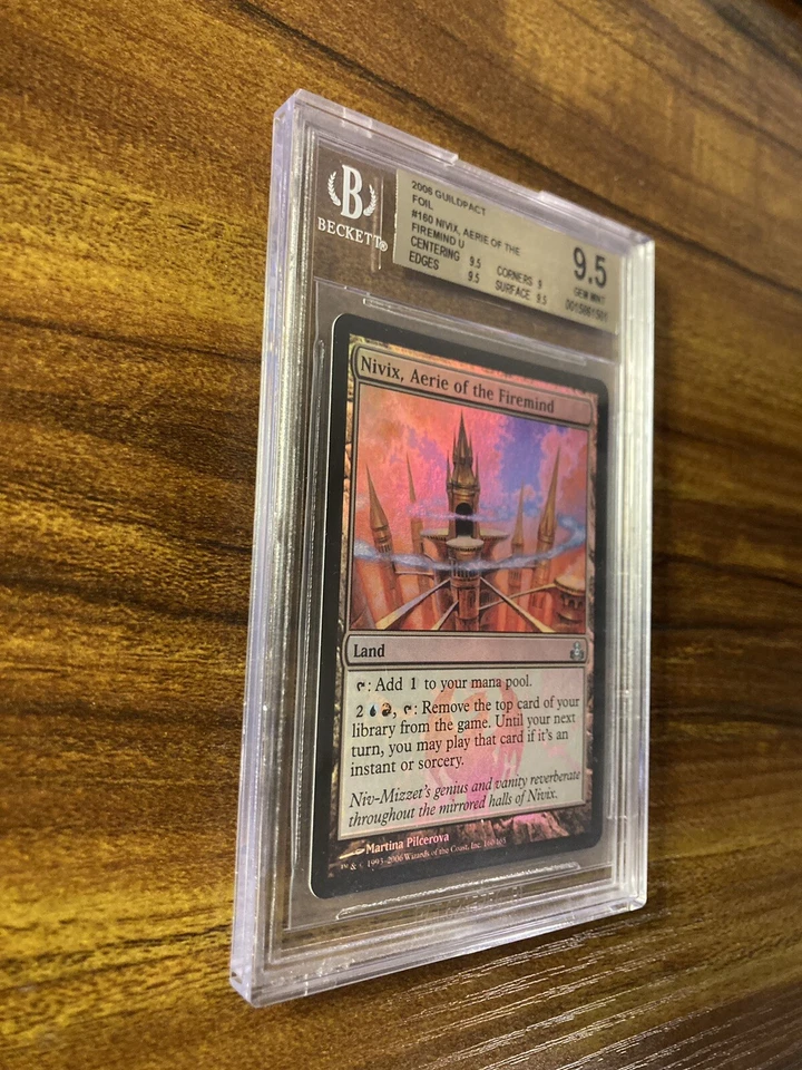 MTG✨NIVIX, AERIE OF THE FIREMIND FOIL✨Guildpact BGS 9.5 GEM MINT UCMN Land 2006 - Image 3 of 4