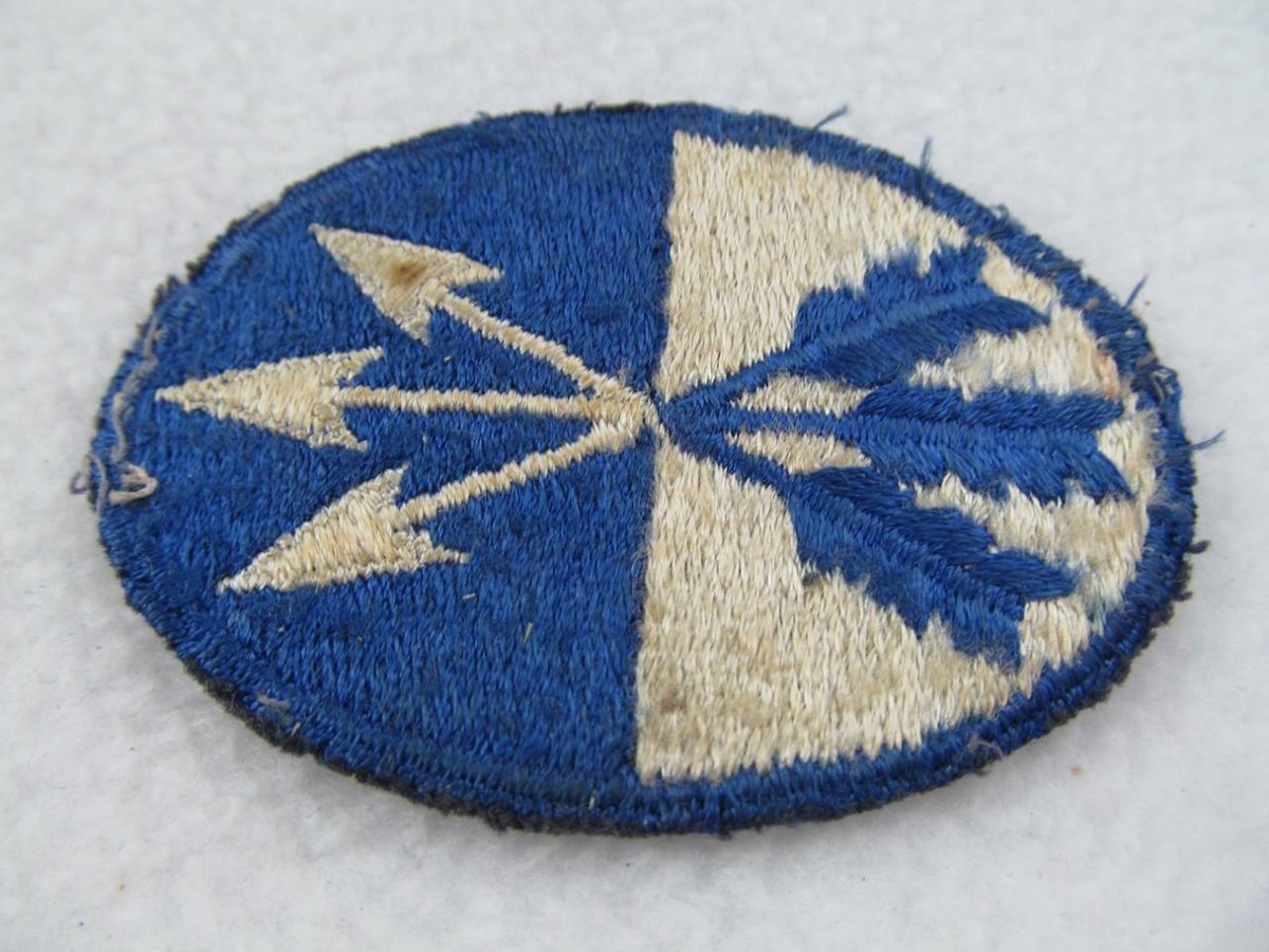 WWII US Army Corps 23rd Shoulder Patch Blue and White with 3