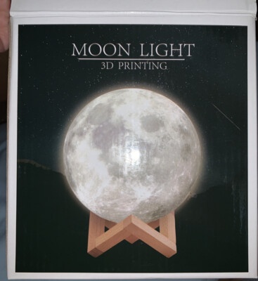 3D Printing Moon Galaxy Lamp Moonlight USB LED Night Light Touch Color Changing