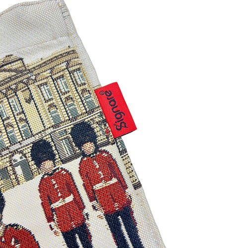 Signare Tapestry Royal Guard King Charles III Coronation Flat Shopping Bag - Picture 3 of 4