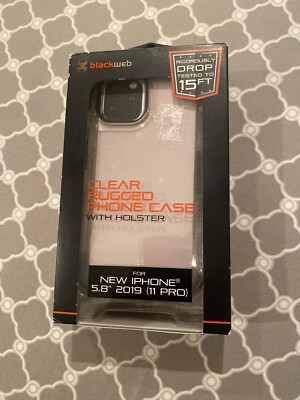 Blackweb Rugged Phone Case With Holster For Iphone Blackweb