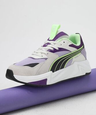 PUMA Women's RS Pulsoid Wns Lace Up White Sneakers Casual ~ white-violet