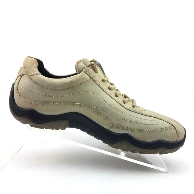 Ecco Womens Athletic Shoes Beige Low Top Lace Up Sneakers 1010.5 M EUR