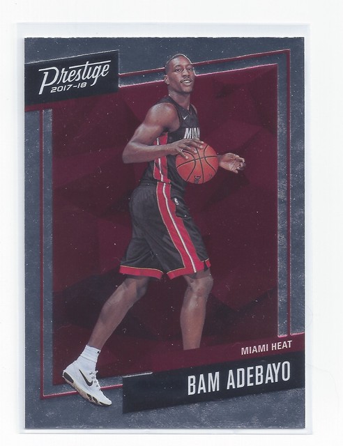 2017 18 Panini Prestige Bam Adebayo Silver Micro Etched Rookie Card Rc 