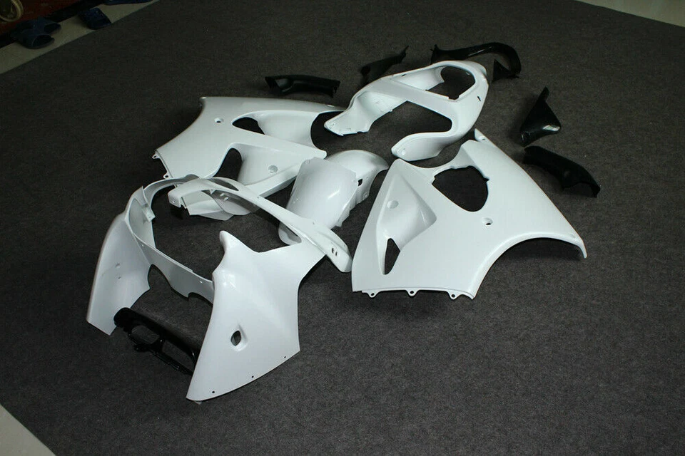 For Kawasaki Ninja ZZR600 2005 2006 2007 2008 Fairing Bodywork Unpainted +Bolts - Изображение 2 из 4