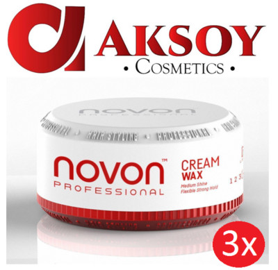 ( 37,56  / 1L ) 3 x Novon Professional Cream Wax 150ml, Haarwax in Creme Form