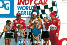 NIGEL MANSELL CART CHAMPION 1993 PHOTOGRAPH K MART NEWMAN HASS 30X20CM 12X8"