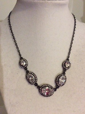 $75 Carolee Hematite Phantom Necklace 452