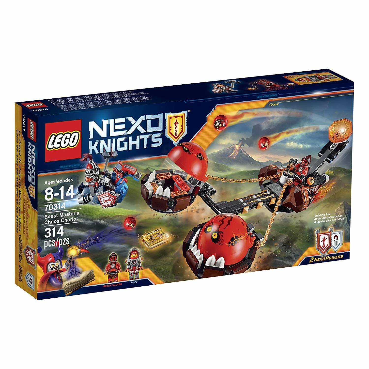 LEGO Nexo Knights NEW Beast Master's Chaos Chariot 314PCS Pack 70314 Box NIB RKA