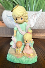 Precious Moments Guardian Angel w/ Children by Enesco/Hamilton Collection - A2