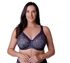 Image of Berlei B521 Underwired Beauty Minimiser Bra Aubergine