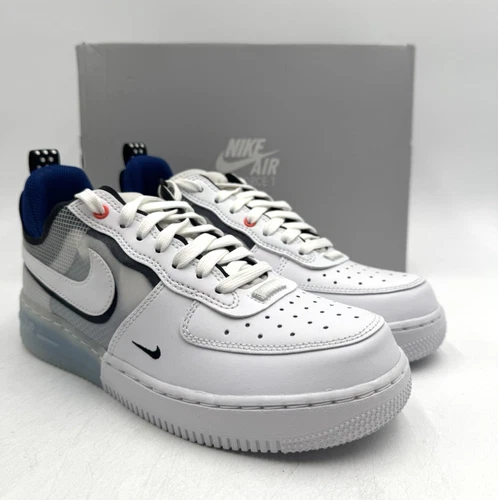 Nike AIR FORCE 1 REACT Unisex Athletic Sneaker White Multiple Sizes (DH7615 101)