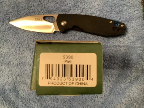 CRKT Columbia River Piet Pocket Knife Folder 5390 Straight Blade Voxnaes Design