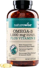 Extra-Strength Omega 3 Fish Oil Supplement - 1000Mg per Serving - 600 EPA & 4...