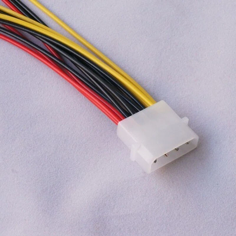 2 Stück 4Pin IDE Stromkabel HY1578 4 Pin Molex Stecker auf 3 Port Molex IDE - Bild 2 von 4