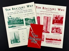 1940s-50s St Louis MO Lightning Protection Co Ten Reasons Why Vtg Brochure Lot