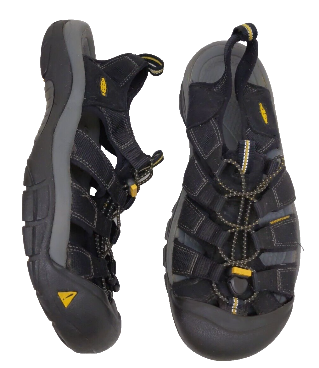$125 KEEN 13 sandali Newport H2 punta chiusa acqua nero sport impermeabili uomo