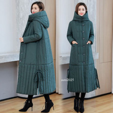 Oversize Winter Coat Women Hooded Parkas Warm Padded Sing Breasted Loose Jackets