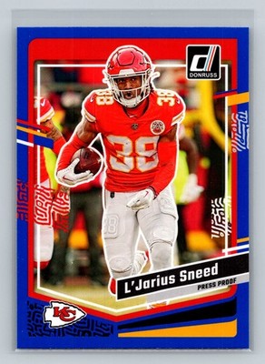 2023 Donruss #146 L'Jarius Sneed Press Proof Blue Kansas City Chiefs