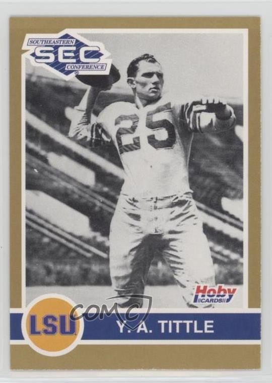 1991 Hoby Stars of the SEC YA Tittle #200 HOF 0d9