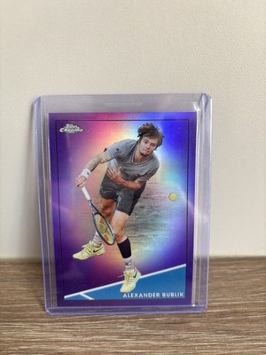 2021 Topps Chrome Tennis #10 Alexander Bublik Purple Parallel /199