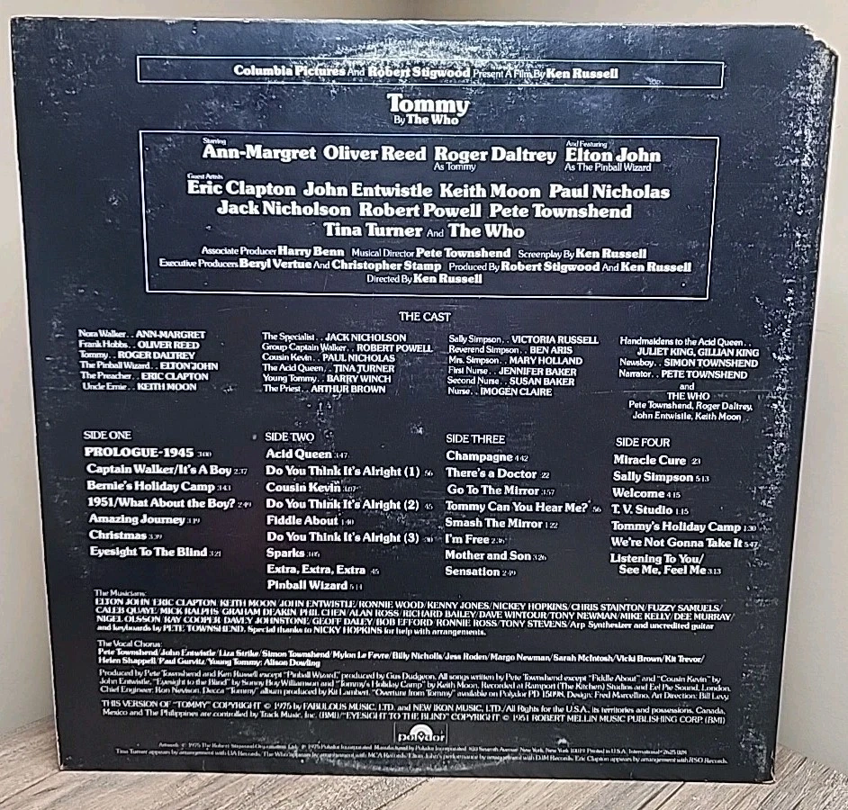 Tommy The Movie Original Soundtrack -  Vinyl 2xLP 1975 Polydor The Who VG+/VG+ - Image 3 of 4