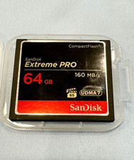 SanDisk Extreme Pro 64GB Compact Flash Memory Card 160MB/s UDMA7 in Case Tested