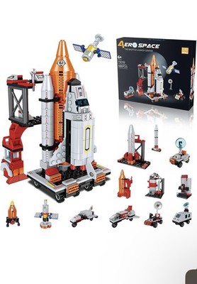 Qian Kuan Brio Aero Space The Shuttle Launch Center 566pcs Space STEM Blocks