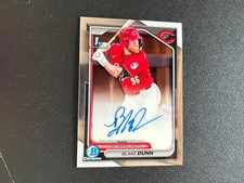 Blake Dunn 2024 Bowman Chrome 1st Auto Autograph RC Cincinnati Reds F1