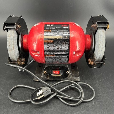 Skil Bench Grinder 3380 152 mm 120v Heavy Duty Tool Hardware Red Grinders