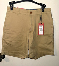 Southern Marsh Regatta Stretch Khaki Chino Shorts Men's Flat Front Button