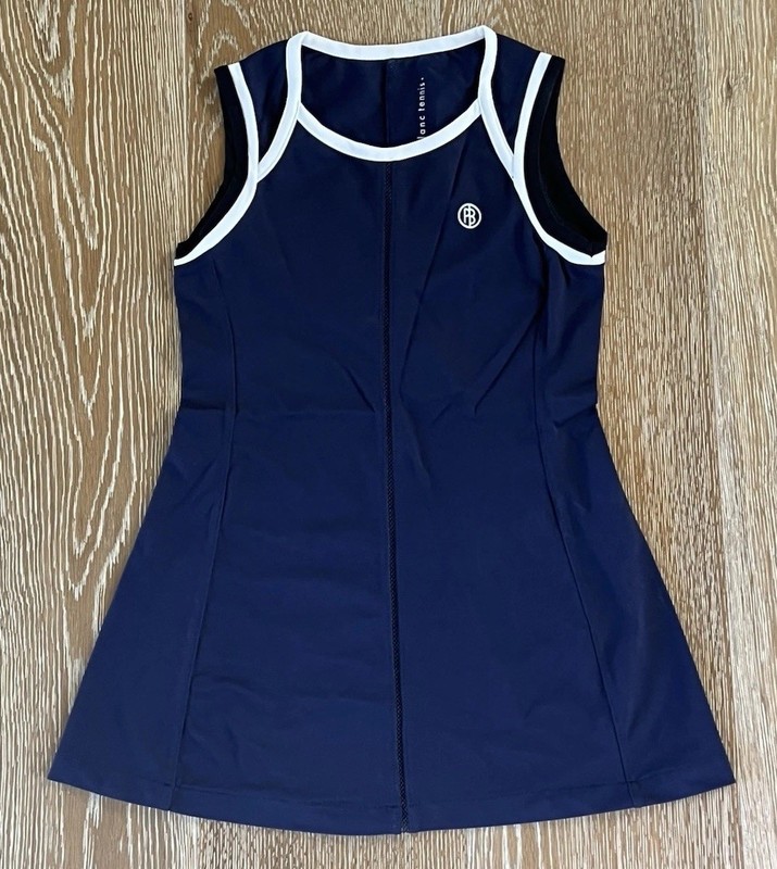 Poivre Blanc Girls Tennis Dress In Navy Size 8 EUC