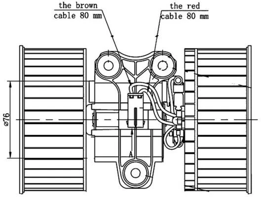 INTERIOR BLOWER AB 81 000S FOR BMW 5/X/SAV/E3/E39 X5/E53 M47D20 2.0L 4cyl 5 E39 - Image 2 of 4